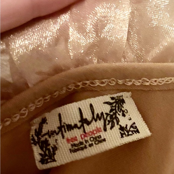 Intimately by free people taupe body suit thong frilly A00304 - Picture 6 of 6